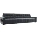 Диван раскладной Лига диванов 331x90x105 см велюр цвет seven 17 серый