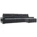 Диван раскладной Лига диванов 331x90x160 см велюр цвет seven 17 серый