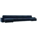 Диван раскладной Лига диванов 530x90x160 см шенилл цвет rimini 10 синий