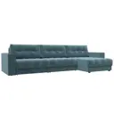 Диван раскладной Лига диванов 330x90x158 см велюр цвет seven 113 бирюзовый