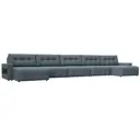Диван раскладной Лига диванов 525x90x160 см велюр цвет ness 12 серый