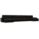 Диван раскладной Лига диванов 525x90x160 см эко-кожа цвет grifon 12 коричневый