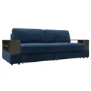 Диван раскладной Лига диванов 246x92x108 см велюр цвет brut 11 синий
