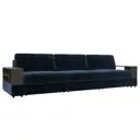 Диван раскладной Лига диванов 344x92x108 см велюр цвет tower 13 синий