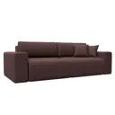 Диван раскладной Лига диванов 248x84x111 см замша цвет joly 09 бордовый