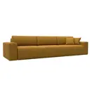Диван раскладной Лига диванов 346x84x111 см велюр цвет brut 10 желтый