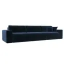 Диван раскладной Лига диванов 346x84x111 см велюр цвет tower 13 синий