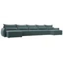 Диван раскладной Лига диванов 518x96x160 см шенилл цвет rimini 11 серо-зеленый