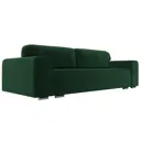 Диван раскладной Лига диванов 260x93x108 см велюр цвет зеленый