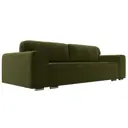 Диван раскладной Лига диванов 260x93x108 см вельвет цвет зеленый