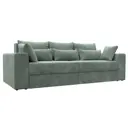 Диван раскладной Лига диванов 250x96x106 см велюр цвет brut 08 зеленый