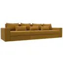 Диван раскладной Лига диванов 350x96x106 см велюр цвет brut 10 желтый