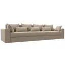 Диван раскладной Лига диванов 350x96x106 см велюр цвет бежевый