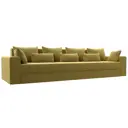 Диван раскладной Лига диванов 350x96x106 см вельвет цвет желтый