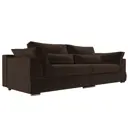 Диван раскладной Лига диванов 272x90x116 см вельвет цвет коричневый
