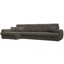 Диван раскладной Лига диванов 129309L_спб 336x92x162 см велюр цвет ness 07 коричневый