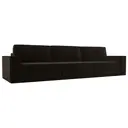 Диван раскладной Лига диванов 345x92x116 см вельвет цвет коричневый