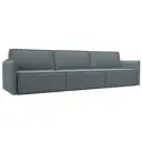 Диван раскладной Лига диванов 320x98x118 см рогожка цвет амур 07 серый