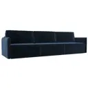 Диван раскладной Лига диванов 320x98x118 см велюр цвет tower 13 синий