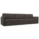 Диван раскладной Лига диванов 320x98x118 см рогожка цвет амур 05 коричневый