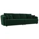 Диван раскладной Лига диванов 320x88x106 см велюр цвет зеленый