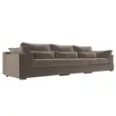 Диван раскладной Лига диванов 372x90x116 см велюр цвет коричневый