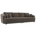 Диван раскладной Лига диванов 320x88x106 см велюр цвет коричневый