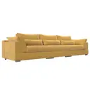 Диван раскладной Лига диванов 372x90x116 см вельвет цвет желтый