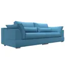 Диван раскладной Лига диванов 272x90x116 см рогожка цвет амур 10 голубой