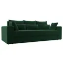 Диван раскладной Лига диванов 250x96x106 см велюр цвет зеленый
