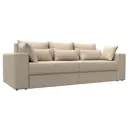 Диван раскладной Лига диванов 250x96x106 см эко-кожа цвет бежевый