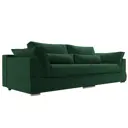 Диван раскладной Лига диванов 272x90x116 см велюр цвет зеленый