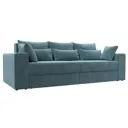 Диван раскладной Лига диванов 250x96x106 см велюр цвет бирюзовый