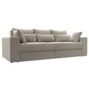 Диван раскладной Лига диванов 250x96x106 см вельвет цвет бежевый