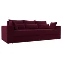 Диван раскладной Лига диванов 250x96x106 см вельвет цвет бордовый