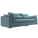 Диван раскладной Лига диванов 272x90x116 см велюр цвет бирюзовый