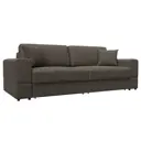 Диван раскладной Лига диванов Лига-055 НПБ 246x108x92 см велюр цвет ness 07 коричневый
