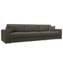 Диван раскладной Лига диванов Лига-055 НПБ Лонг 345x108x92 см велюр цвет ness 07 коричневый