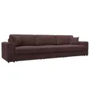 Диван раскладной Лига диванов Лига-055 НПБ Лонг 345x108x92 см замша цвет joly 09 бордовый