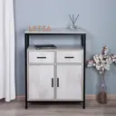 Комод Letta Frame 70x91x30 см 2 ящика ЛДСП цвет цемент светлый вельвет