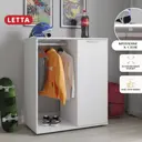 Комод Letta Николь 87х48х102 см лдсп цвет белый