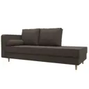 Кушетка Лига диванов Прайм 125321L_спб 212x77x81 см рогожка цвет амур 05 коричневый