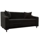 Диван прямой Лига-071 Лига Диванов 129782_спб 164x93x82 велюр цвет brut 17 коричневый