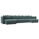 Диван раскладной Лига диванов 420x90x160 см шенилл цвет rimini 11 серо-зеленый