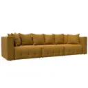 Диван раскладной Лига диванов 322x90x104 см велюр цвет brut 10 желтый