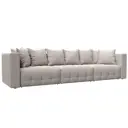 Диван раскладной Лига диванов 322x90x104 см замша цвет joly 05 бежевый
