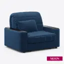 Кресло-кровать Moon family 018 113x90x104 см велюр цвет сапфировый