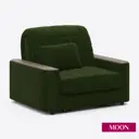 Кресло-кровать Moon family 018 113x90x104 см велюр цвет бутылочный