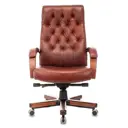 Кресло руководителя Бюрократ T-9928WALNUT 55x113x87 см эко кожа цвет светло-коричневый
