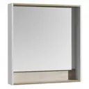 Зеркало для ванной Aquaton Капри 1A230402KPDA0 с подсветкой 80x85см бетон пайн
